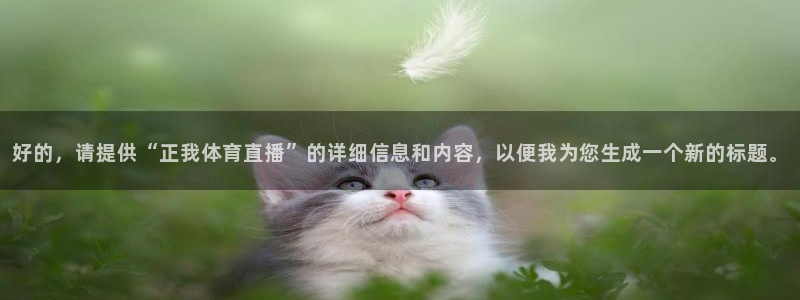 好的，请提供“正我体育直播”的详细信息和内容，以便我为您生成一个新的标题。