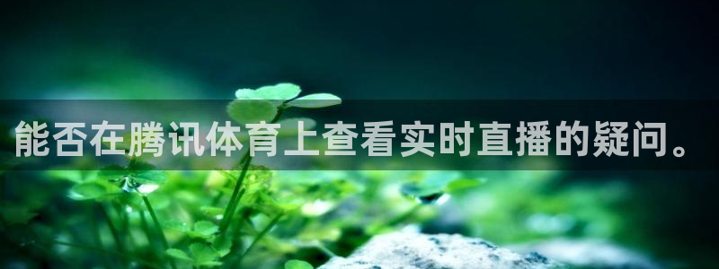 能否在腾讯体育上查看实时直播的疑问。